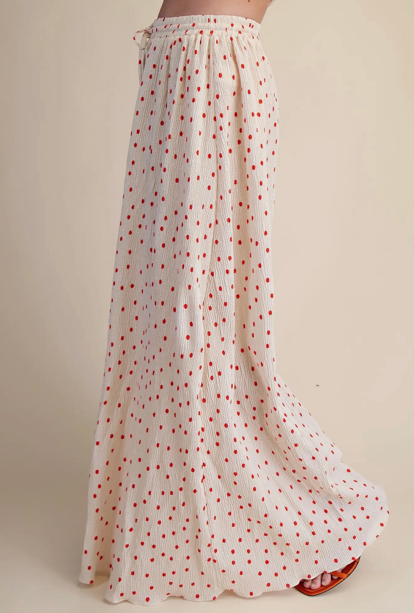 Cherry Picnic Wide Leg Pants