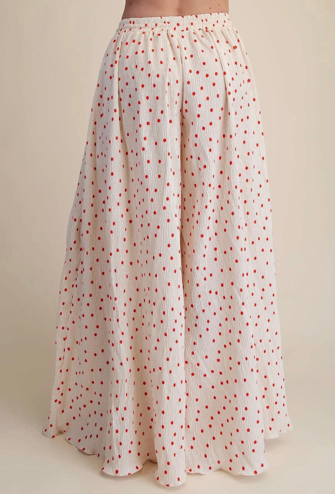 Cherry Picnic Wide Leg Pants