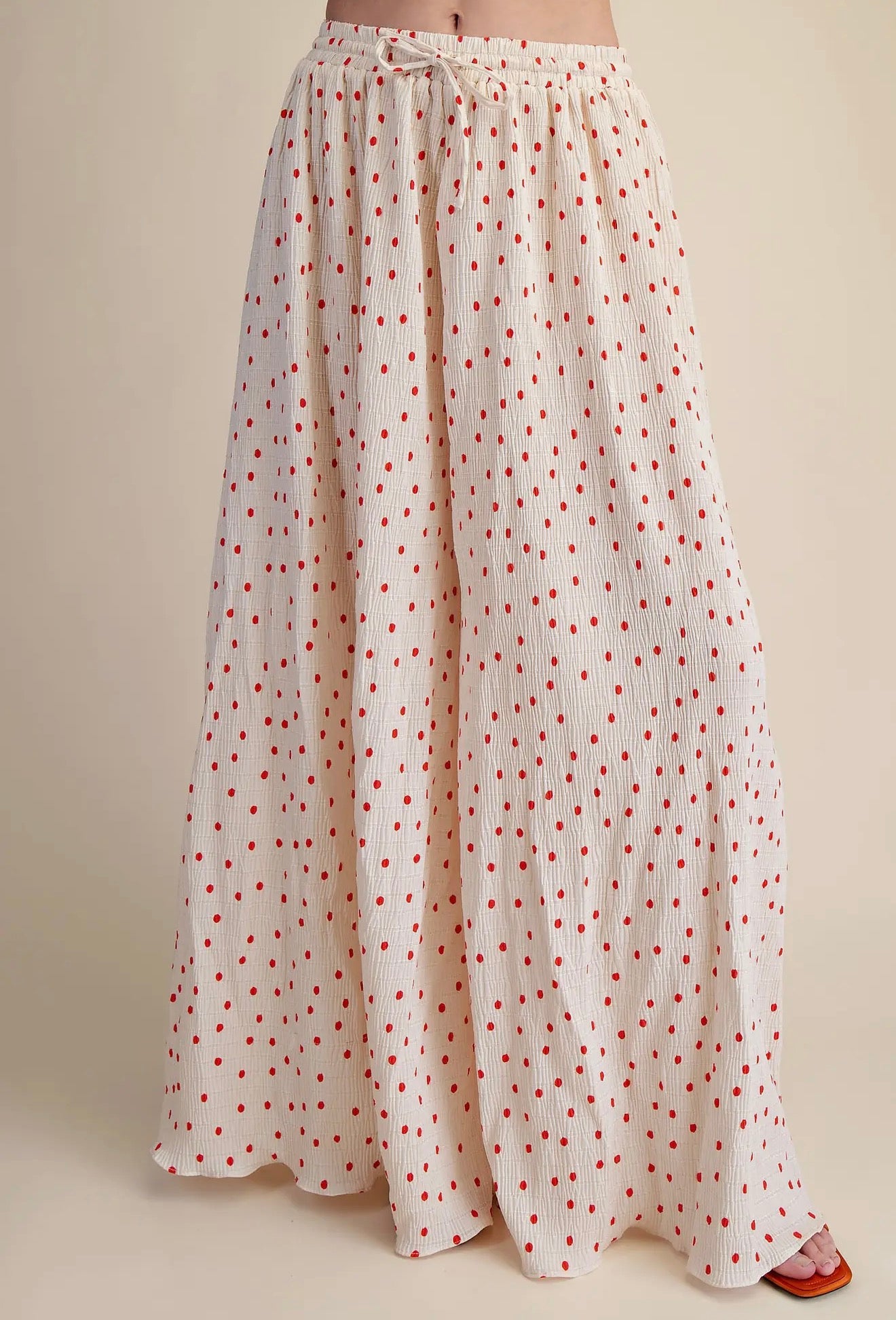 Cherry Picnic Wide Leg Pants