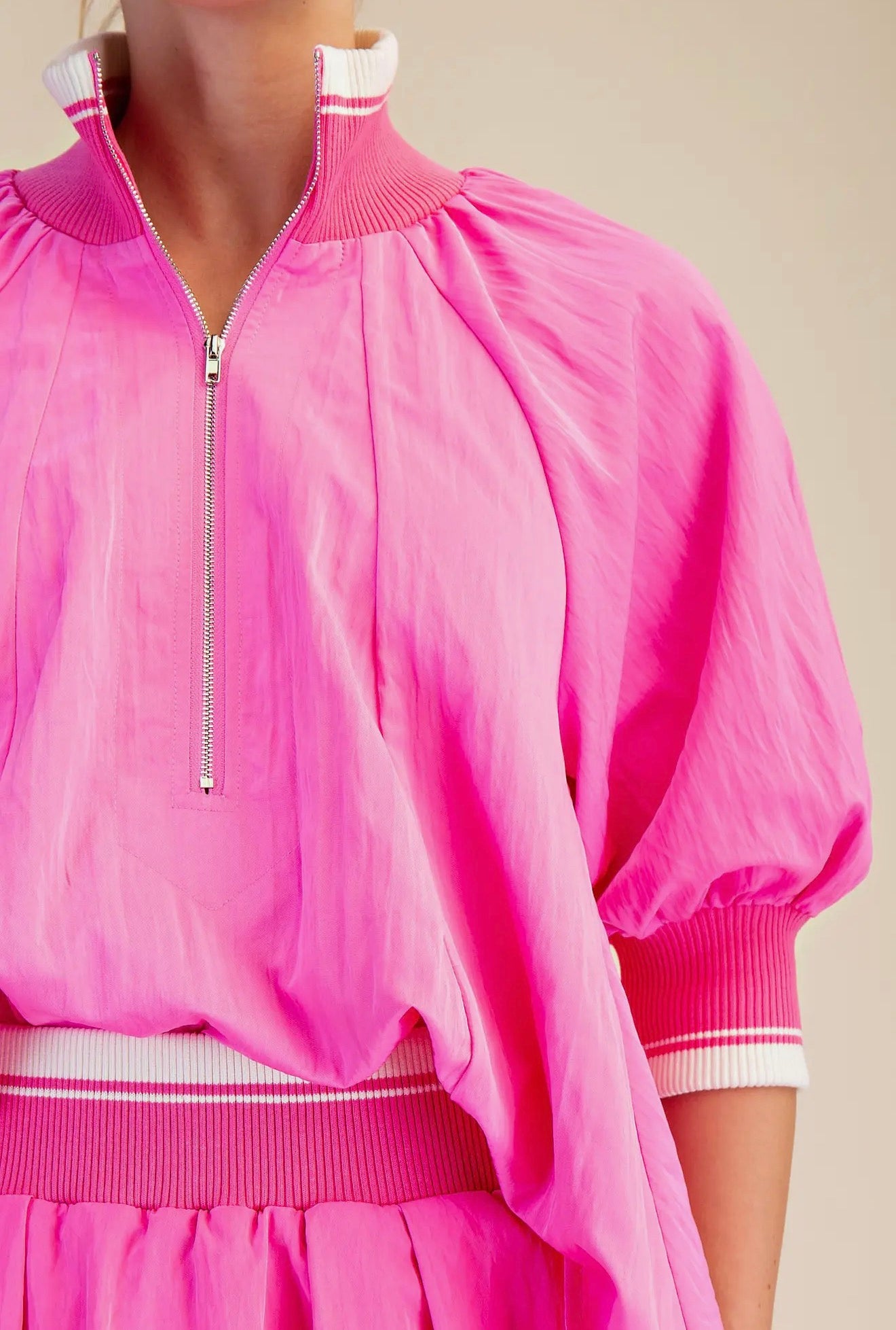 Electric Bloom Puff Sleeve Top