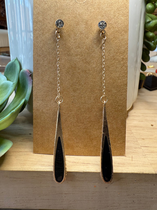 Midnight Drop Earrings