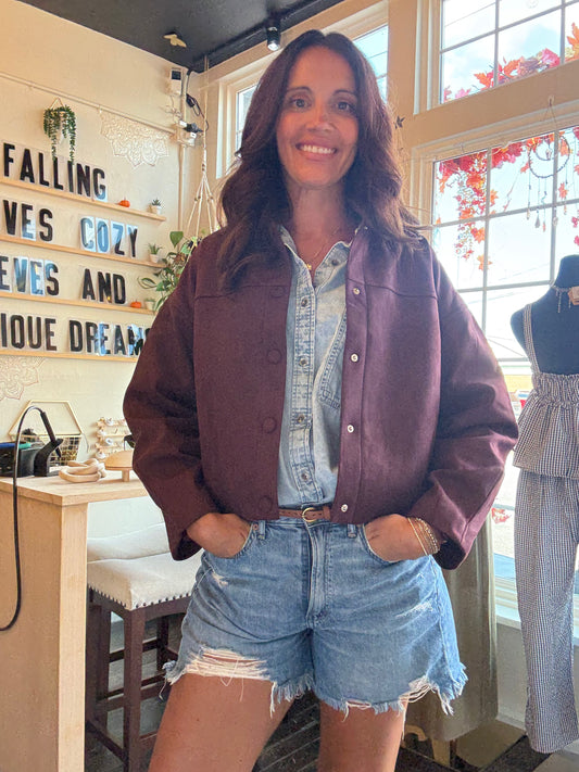 Wine Trail Suede Jacket