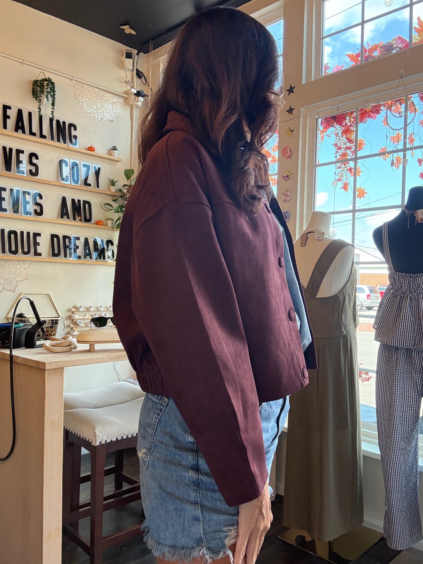 Wine Trail Suede Jacket