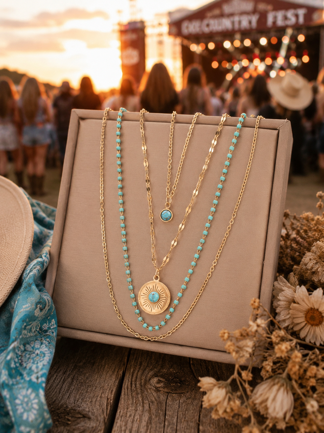 Turquoise Sunrise Necklace