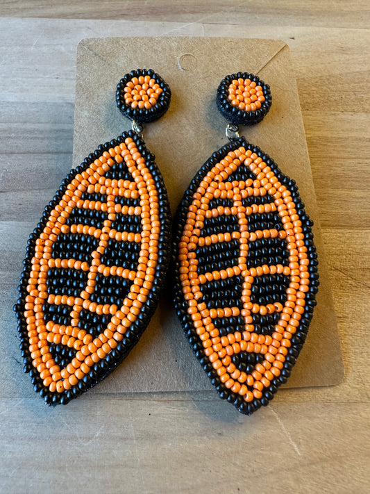 Harvest Glow Beaded Earrings