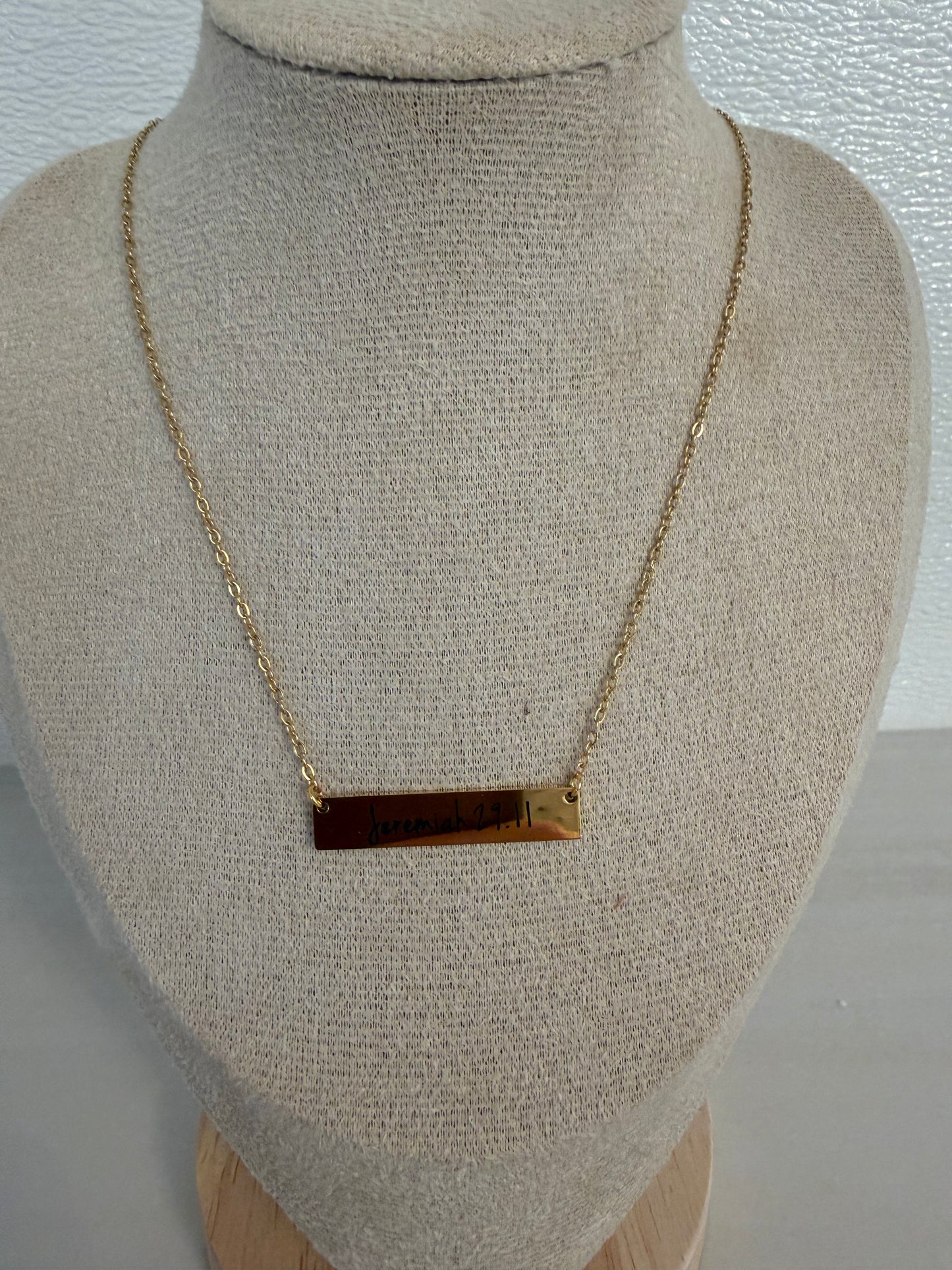 Faithfully Yours Bar Necklace Collection