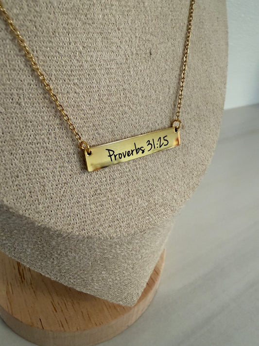 Faithfully Yours Bar Necklace Collection