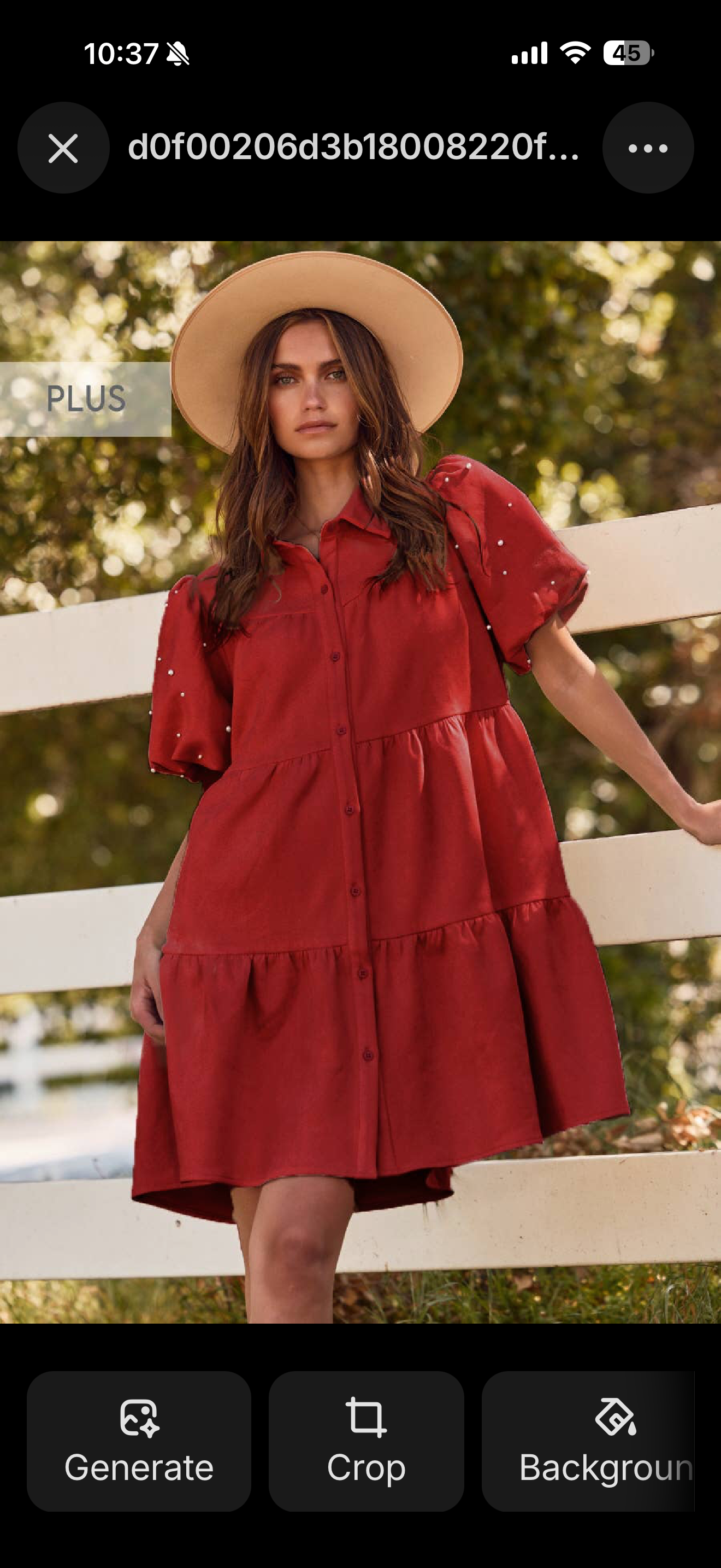 Crimson Pearl Tiered Dress