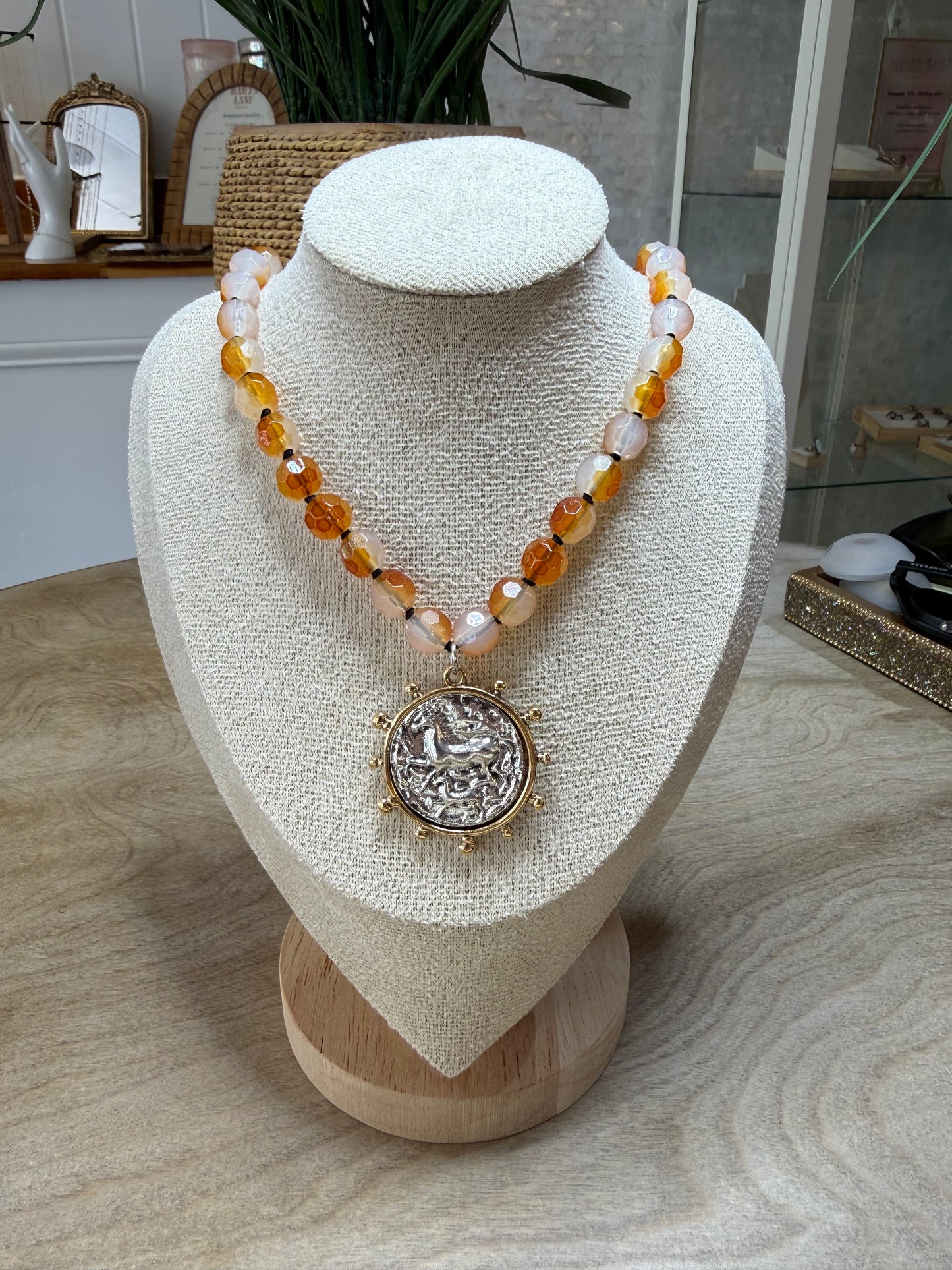 Autumn Muse Medallion Necklace