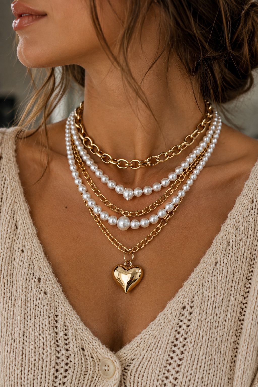Heart of Gold Stacked Set