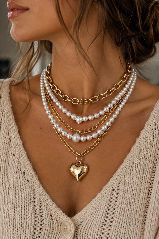 Heart of Gold Stacked Set