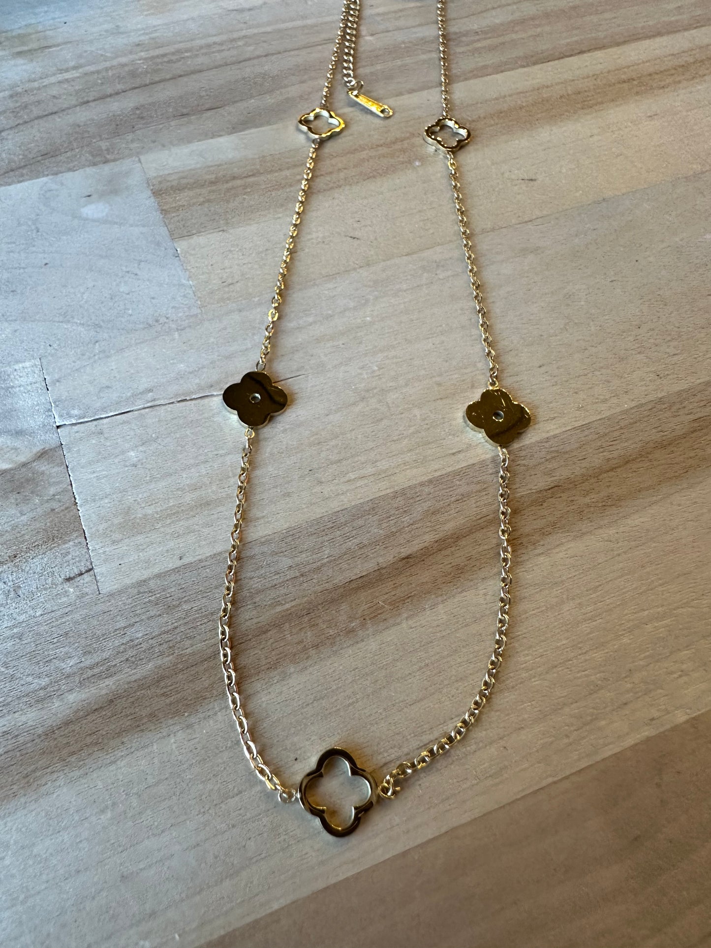 Golden Clover Necklace