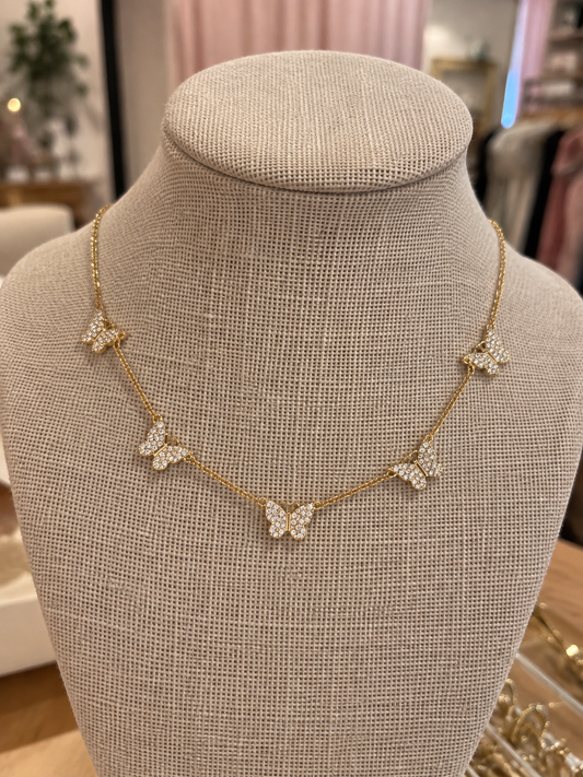 Dolly Dreams Butterfly Necklace