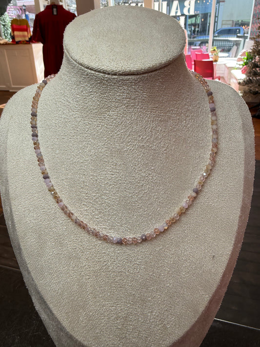 Soft Glow Beaded Necklace