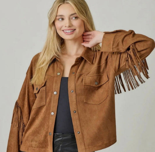 Edgewood Suede Fringe Jacket
