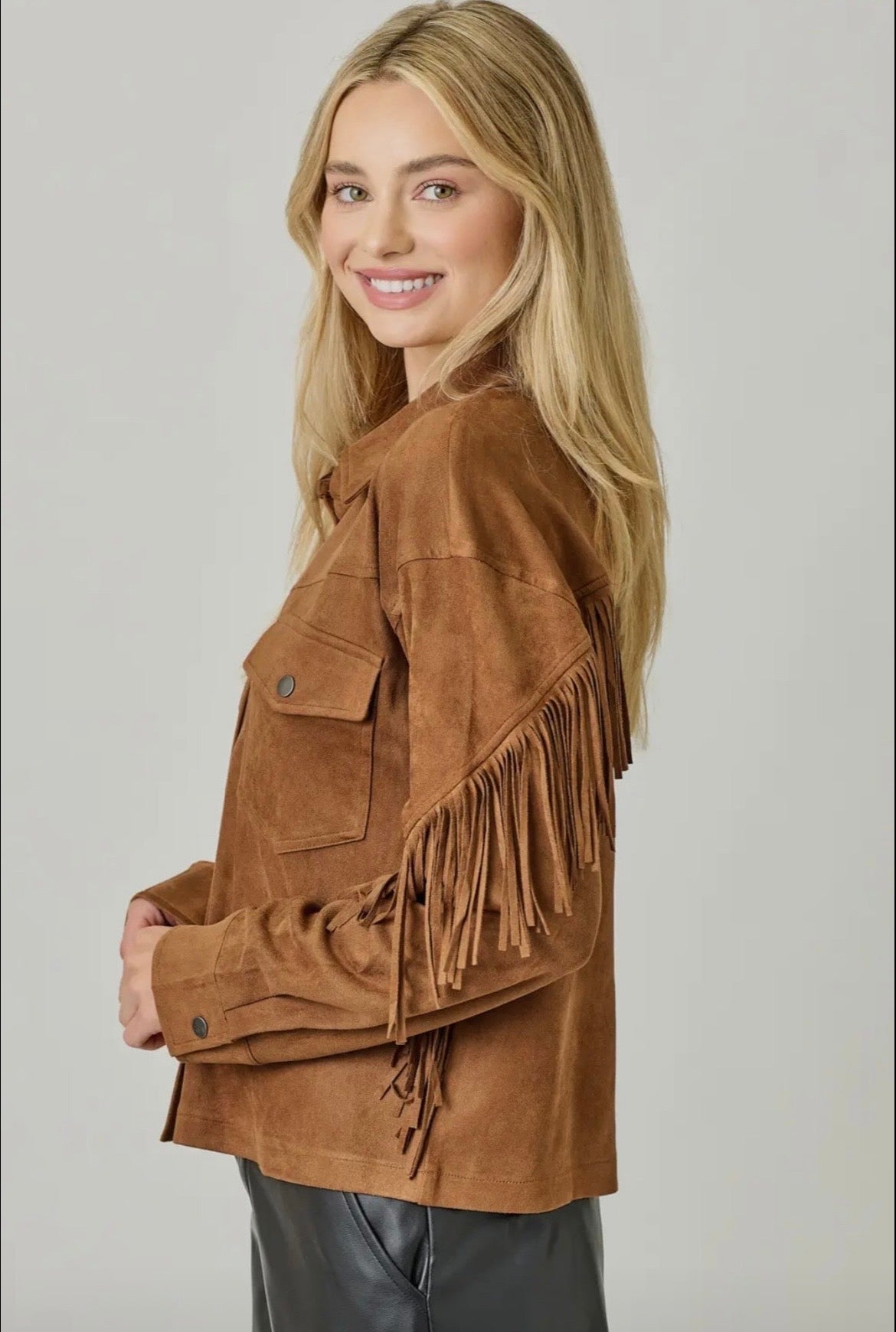 Edgewood Suede Fringe Jacket