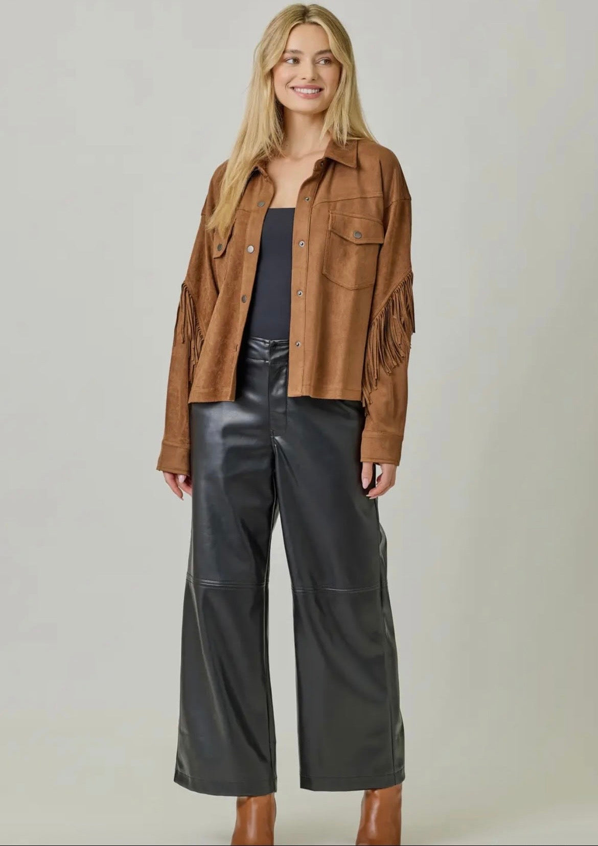 Edgewood Suede Fringe Jacket