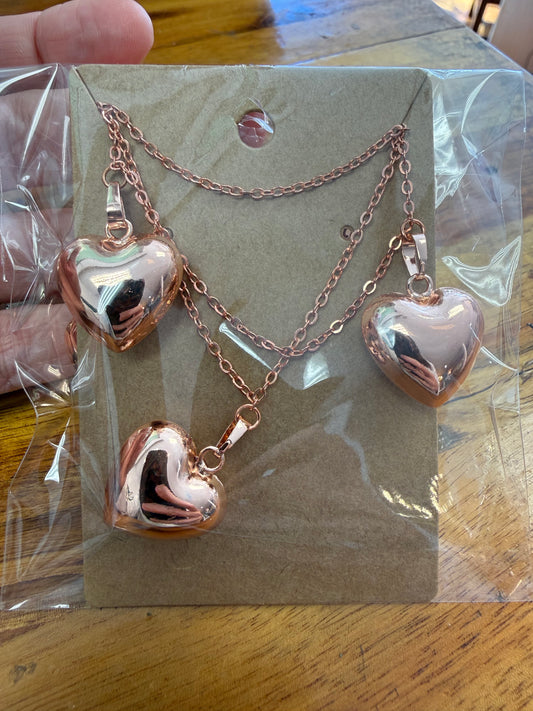 Boot Laces - Rose Gold Hearts