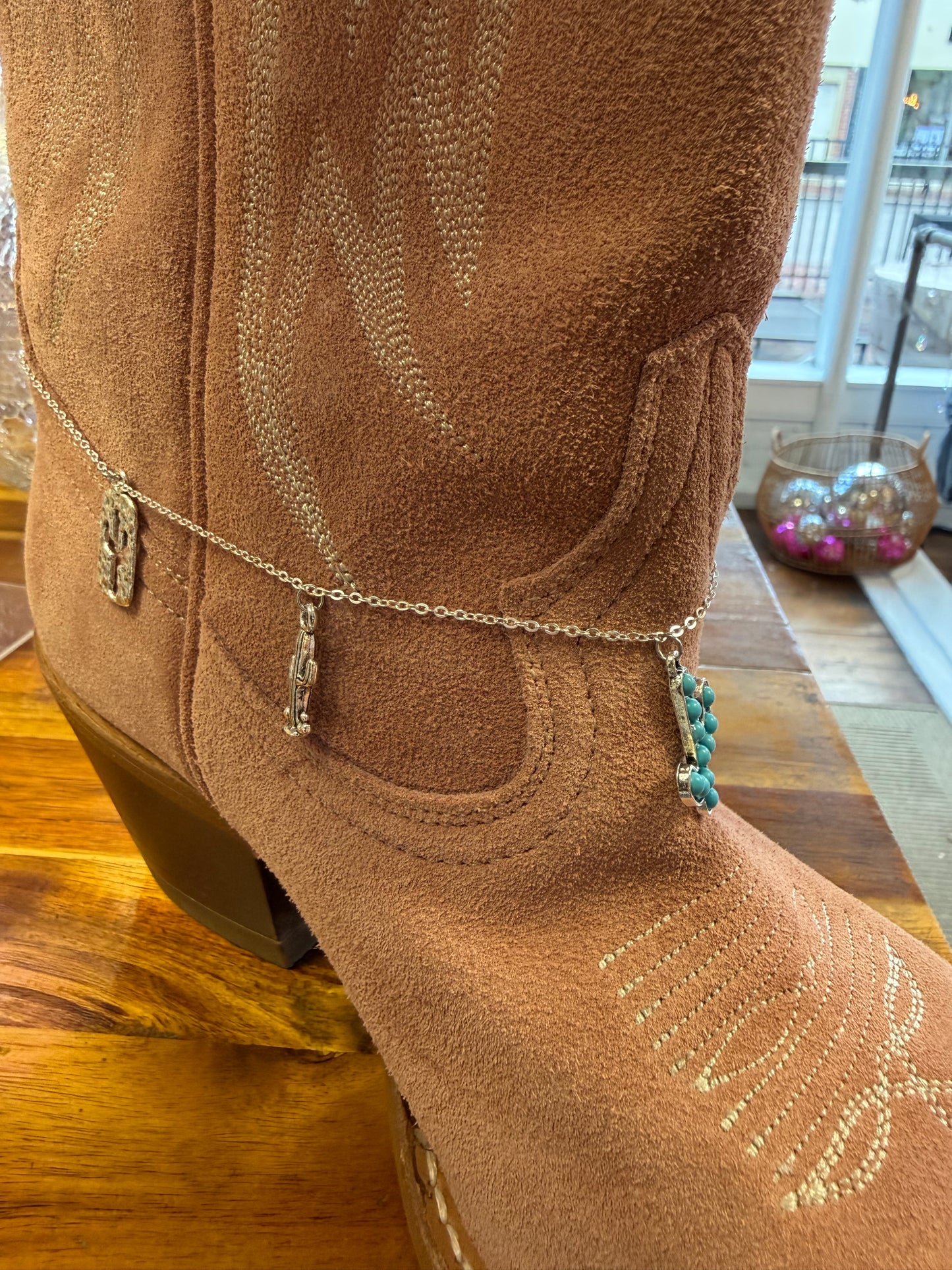 Boot Laces - Silver Cactus