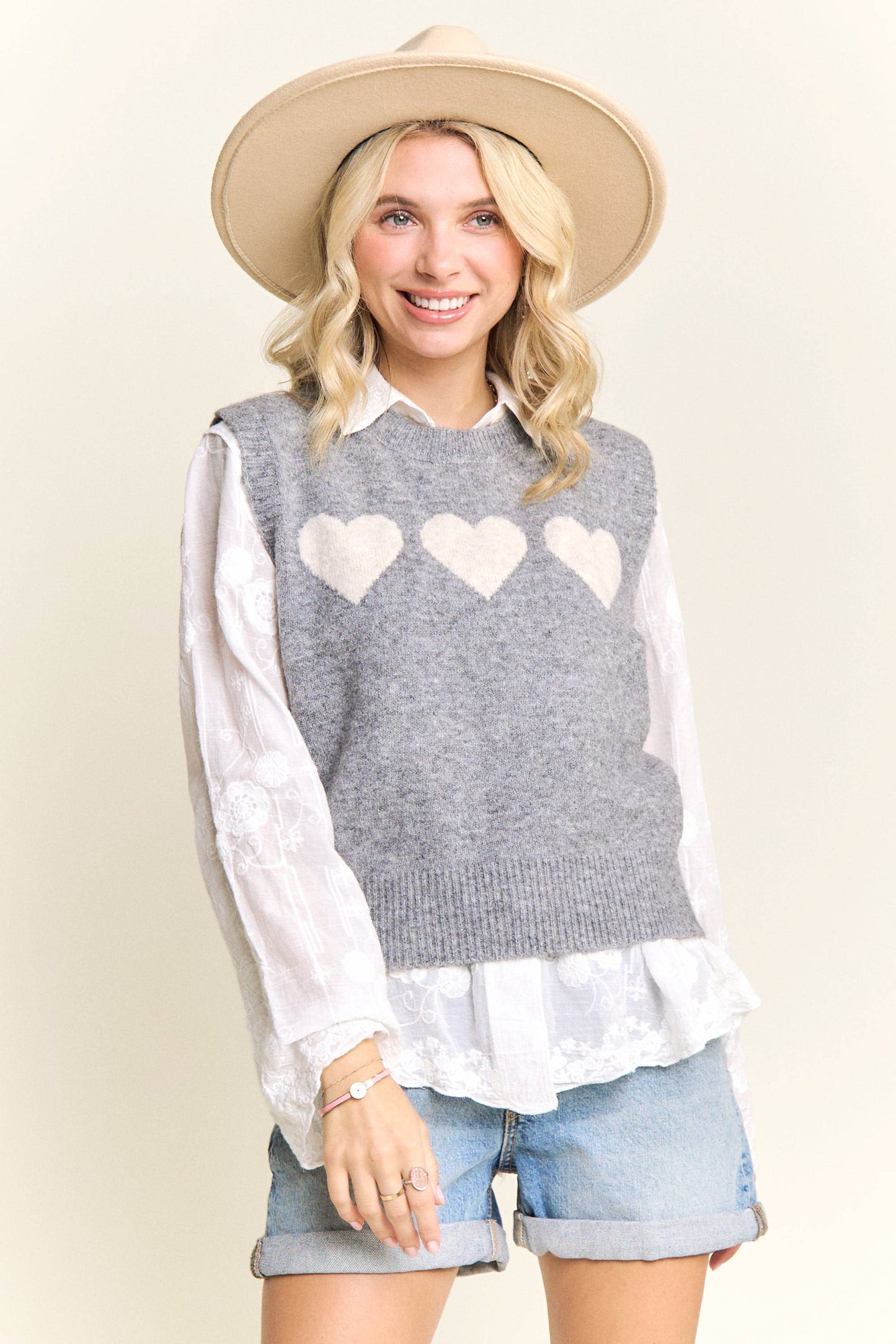 Sweetheart Knit Vest