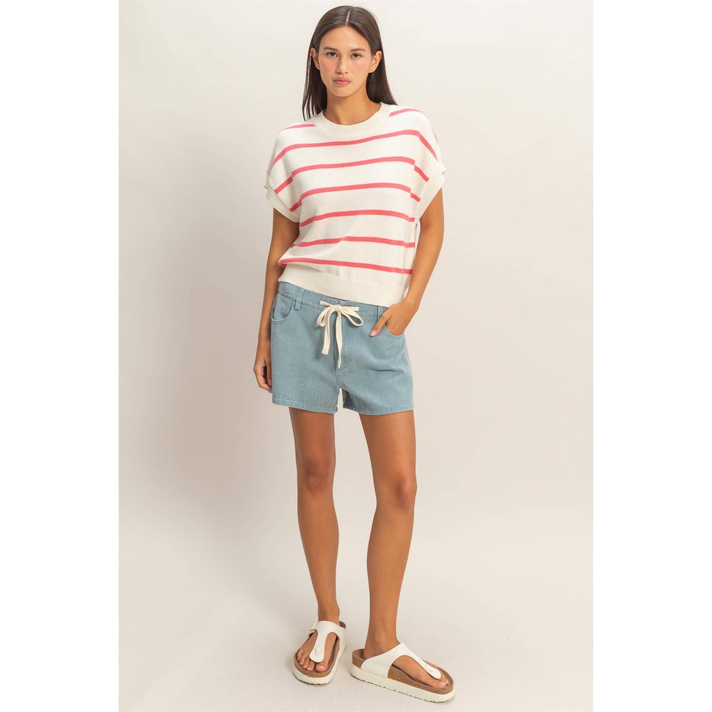 Taffy Stripe Knit Top