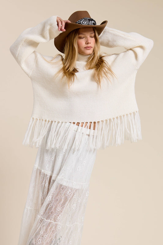 Fall Dreams Fringe Sweater