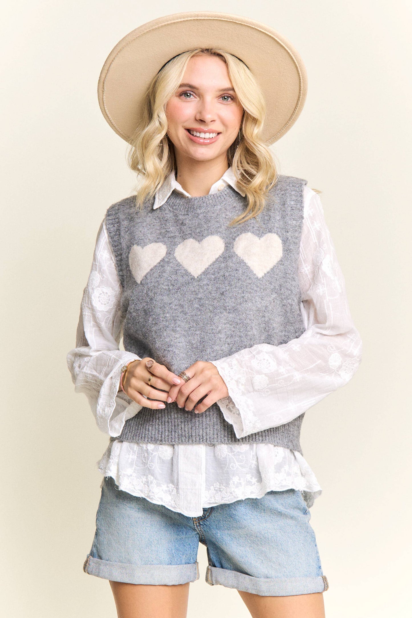Sweetheart Knit Vest