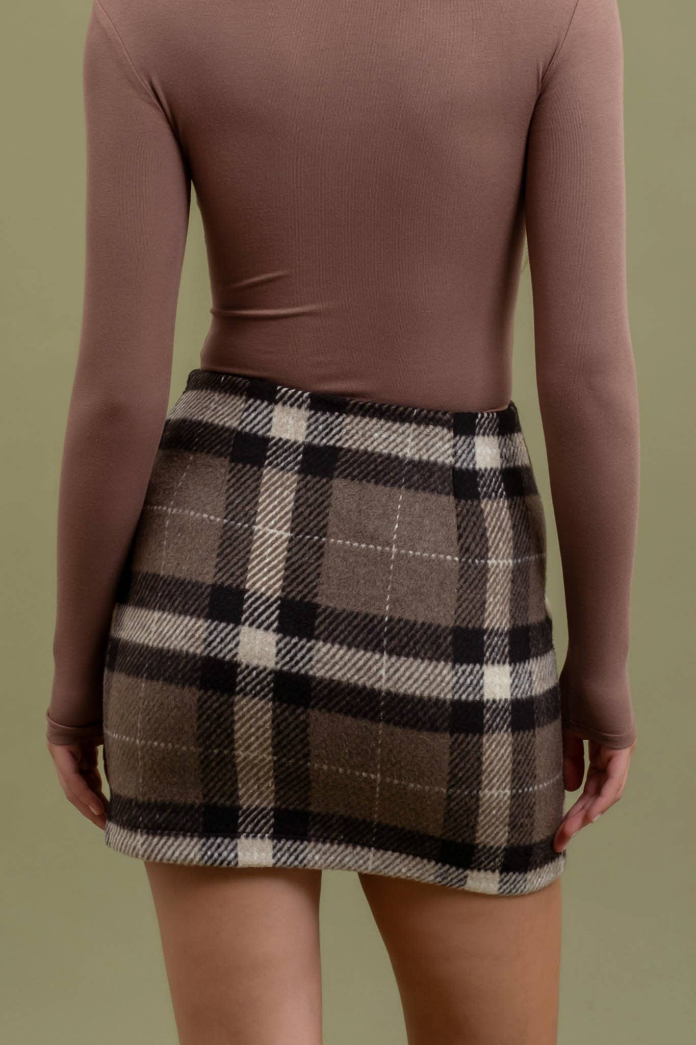 PLAID MINI SKIRT