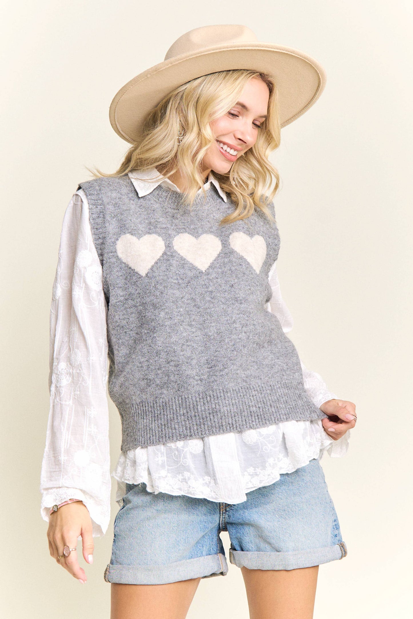 Sweetheart Knit Vest