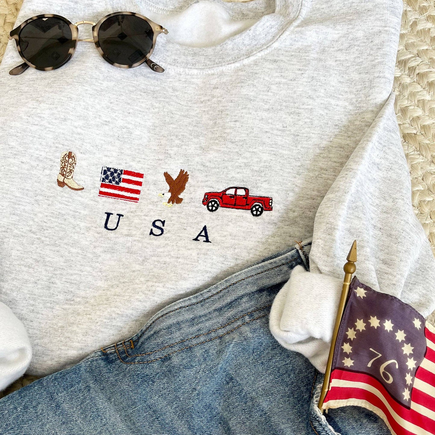 USA Icons Crewneck