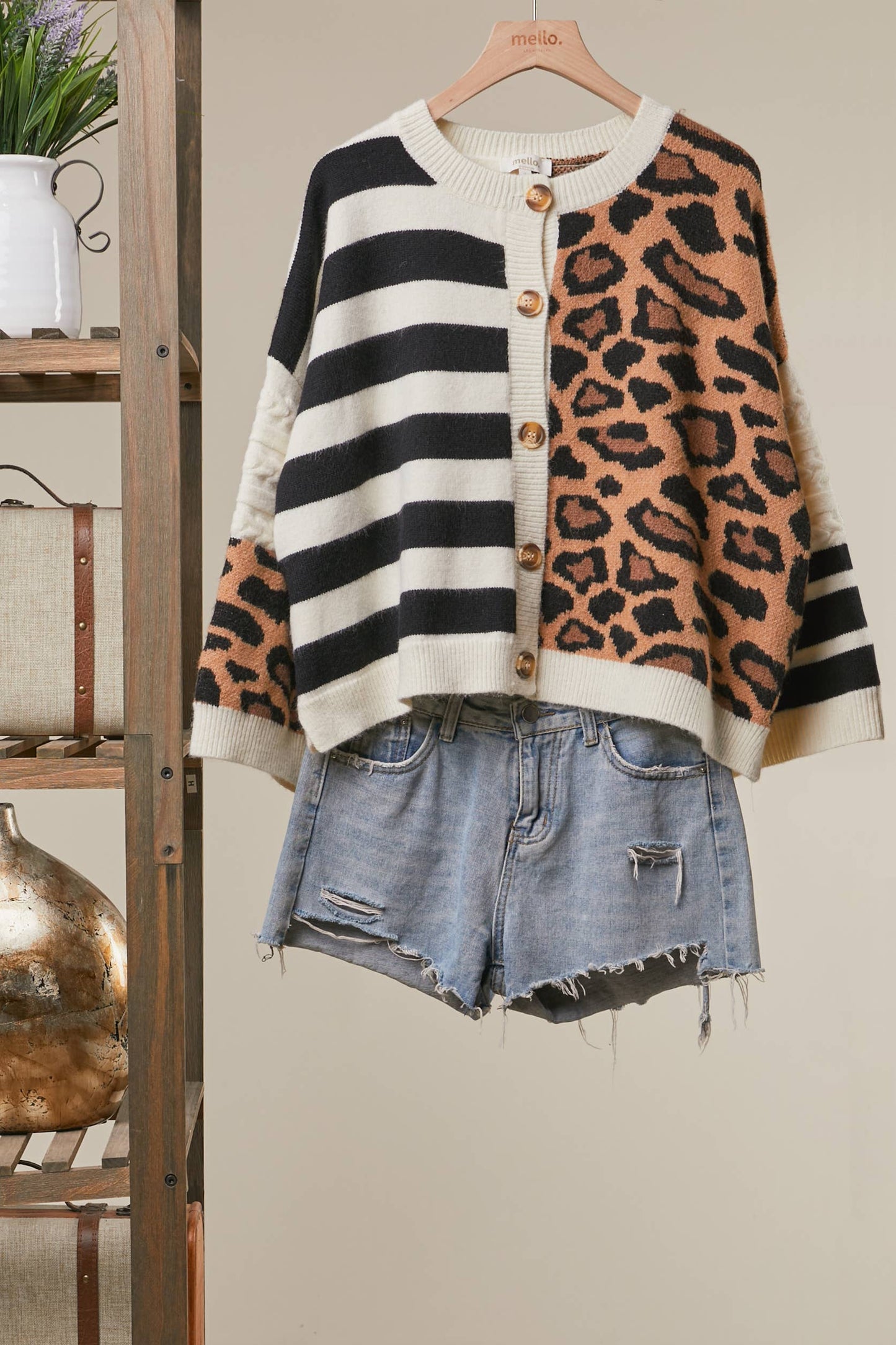 Wild Side Colorblock Cardigan