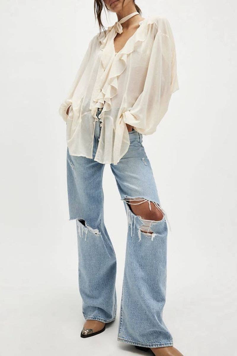 The Juliette Ruffle Blouse