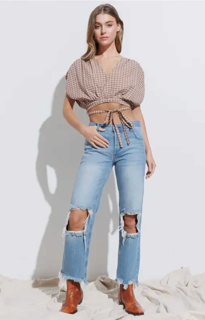 Just Picnicking Wrap Top