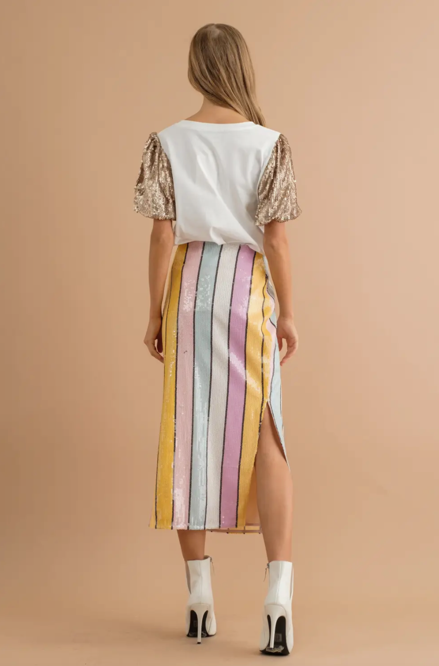 Here For the Party Midi Skirt
